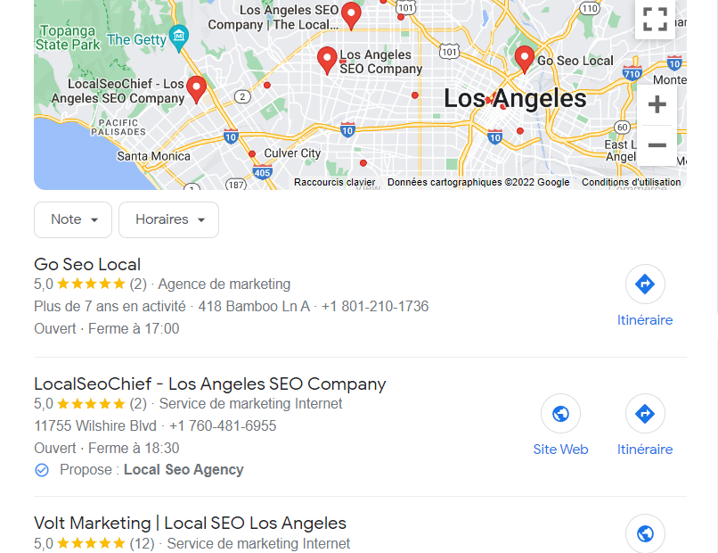 Local pack de Google, définition et explications sur l'affichage local en SEO