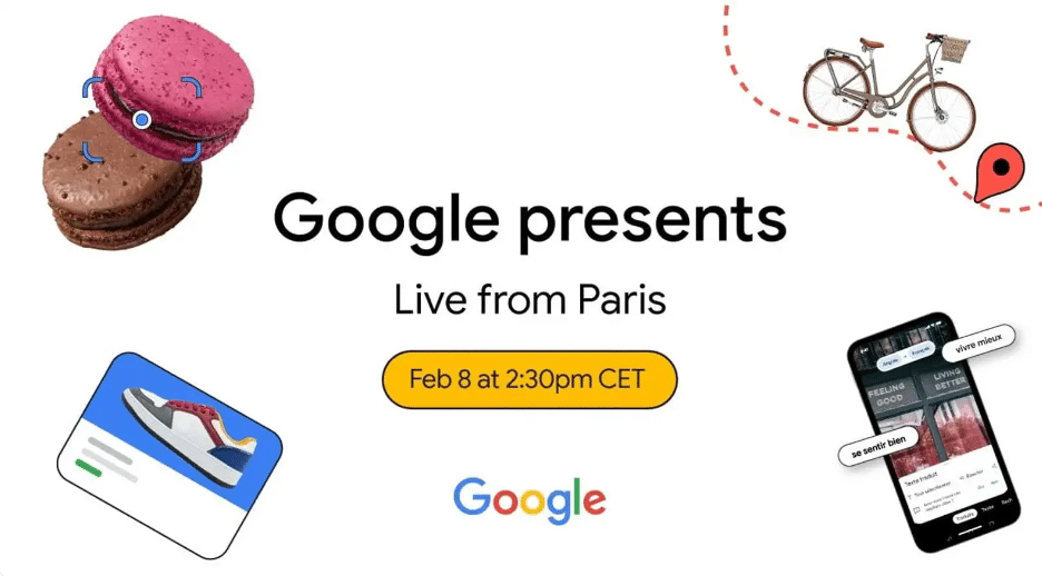 Google Live from Paris, 8 fevrier 2023