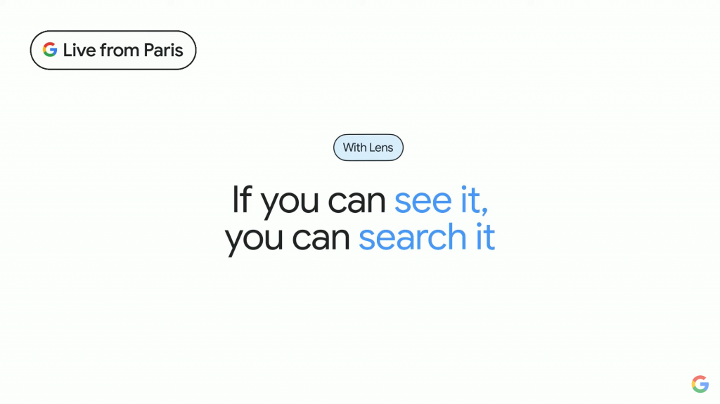 Google Lens, nouvelle verticale de Google Search