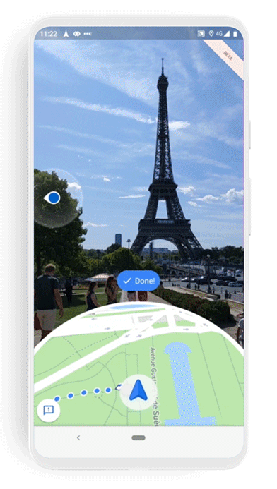 Live View en 2019, réalité augmentée dans les rues de Paris