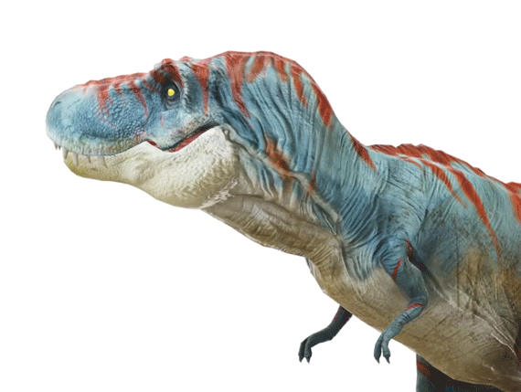 Image 3D animée d'un dinosaure obtenue sur Sketchfab